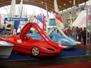 Interboot Messestand Tretboote Modena und Delphin